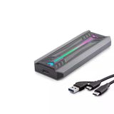 Ssd Kutu Type-C 3.1 + Usb3.0 Nvme M2 Chıp Rtl9210 Siyah Hdx1775