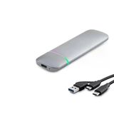 Ssd Kutu Type-C 3.1 + Usb3.0 Nvme + Ngff M2 Chıp Rtl9210b Gri Hdx1772