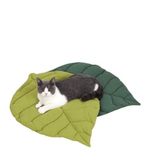 SSDHUA Kedi Yatağı Yaprak Şekilli Kedi Yuvası Kedi ve Köpek Çift Taraflı Mevcut Paspas Kapak Pedi Sıcak ve Rahat Karikatür Kedi Yatağı İç Mekan Sıcak Aksesuarları (Yapraklar)