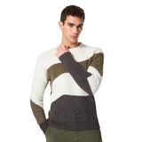 SSEINSE Bisiklet Yaka Slim Fit Kazak, XL, 5003235760, Ekru, Erkek