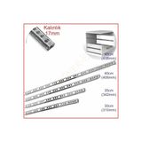SSEPETLESENE 17mm 35cm Teleskopik Ray Çekmece Kızağı Çekmece Rayı 17x342 - Çekmece Rayları