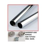 Ssepetlesene Gardrop Dolap Krom Askı Borusu 75 Cm - Mobilya Profilleri - Tek Ebat