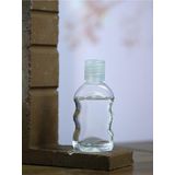 Ssepetlesene Tırtıklı Boş Flip Top Kapaklı Kolonya - Dezenfektan Şişesi 12 Adet 50 Ml - 50 Ml