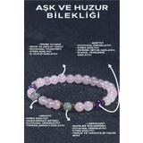 Ssilhoutte Doğaltaş Denge ve Huzur Kombin Bilekliği - Pembe Kuvars - Ametist - Labradorit - Hematit