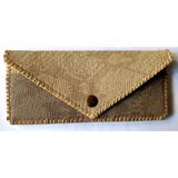 Sska Portföy Cüzdan Telefon ve Kredi Kart Organizeri El Yapımı, Ölçüleri : Kapalı Vaziyette 20 x 12 cm - Kahverengi-35130