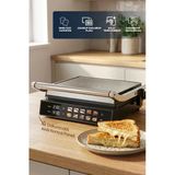 Ssm-2597 10 Ön Ayarlı Dijital Ekranlı Sıcaklık/Zaman Göstergeli Döküm Izgara Ve Tost Makinesi 2000W Marka