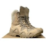 Ssm Sesam Grup Pars Power 103 Outdoor Tactical Deri Su Iticili Nubuk Deri Askeri Trekking Uzun Bot - Bej