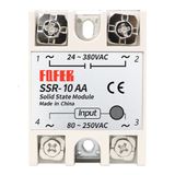 SSR-10AA SSR Röle 10A AC 24-380V Tek Fazlı Solid State Röle Elektronik Anahtar Termostat Resiztans Motor Lamba Makine
