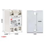 SSR-25DA Ssr Röle Ac Çıkış Dc Tetik 25A Ac 24-380V Tek Fazlı Solid State Röle Elektronik Anahtar Termostat Resiztans Motor Lamba Makine