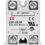 SSR-25DA Ssr Röle Ac Çıkış Dc Tetik 25A Ac 24-380V Tek Fazlı Solid State Röle Elektronik Anahtar