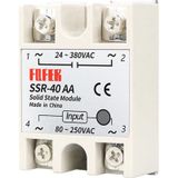 Ssr-40Aa Ssr Role 40A Ac 24-380V Tek Fazli Solid State Role Elektronik Anahtar Termostat Resiztans