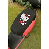 SSS Hello Kitty Motosiklet Sele Koltuk Kılıfı Siyah 50 cc 150 cc Uyumlu Şık Tasarım