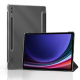 SSS·GRGB 12,4 inç Samsung Galaxy Tab S9 2023 SM-X810/X816B/X81 için S Kalem Tutuculu Kılıf, Buzlu Şeffaf Şeffaf PC Arka, Ultralight Darbeye Dayanıklı Üç Katlı Stand Tablet Kılıfı, Otomatik