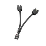 SSSUWP Anakart 9pin USB2.0 - Çift 9pin Uzatma Kablosu, 9pin ila 2 * 9pin Ayırıcı Kablo Kablosu, Anakart USB 9Pin Başlık Kablosu