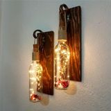 ST Dekor Duvar Dekorasyon 2 Li Set Dekoratif Peri Led Cafe Ofis Hol Antre Ev Hediyesi Ceviz Renk Duvar Süsü