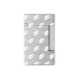 St. Dupont Initial Guilloche Gümüş Düz İşlemeli Puro Çakmağı 20840 - TR7474