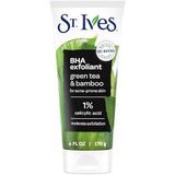 St. Ives Siyah Nokta Temizleyici Yüz Scrub Siyah Noktaları Temizler ve Gözenekleri Açar Yeşil Çay ve Bambu Yağsız Salisilik Asit Akne İlacı, %100 Doğal Eksfoliant ile Üretilmiştir