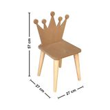 St Koleksiyon Hobi Antika Ahşap Ham Mdf 18 Mm Aktivite Ve Etkinlik Çocuk Sandalyesi Çs04