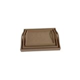 st koleksiyon hobi antika MDF üçlü set halinde tepsi