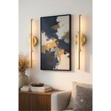 ST LİGHTİNG eskitme Gold 50cm (1 ADET)ELEKTRİKLİ Salon Koridor Tablo Duvar Resim Televizyon Kenarı Aplik Duvar Aydınlatma