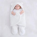 St. Morritz 0-12 Ay Içi Elyaflı Kulaklı Welsoft Dış Kundak Peluş Bebek Battaniye Peluş Kundak