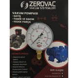 St. Morritz 0-16 Bar Çap Ø63 mm Alttan Bağlantılı Kuru Tip Manometre
