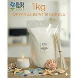 St. Morritz 1 kg Beyaz Okyanus Esintisi Kokulu Inci Tozu Mum ( 25 Adet 20 cm Fitil ile ) Toz Mum , Kum Mum ,