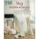 St. Morritz 1 kg Beyaz Pudra Kokulu Inci Tozu Mum ( 25 Adet 20 cm Fitil ile ) Toz Mum , Kum Mum , Kokulu Mum
