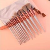St. Morritz 13 Parça Rose Gold Makyaj Fırça Seti Sentetik Kıl Toz Allık Göz Farı Fırçaları