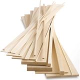 St. Morritz (1x5 cm x 125 cm 1 Adet) Kavak Ahşap Çıta Taslak Tahta Blok ve Kereste - 1 x 5 cm
