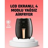 St. Morritz 2400W Güçlü Airfryer 6l Yağsız Sağlıklı Pişirici LCD Dokunmatik - Çok Renkli