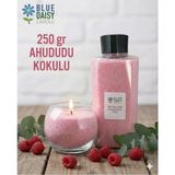 St. Morritz 250 gr Pembe Renkli Ahududu Kokulu Inci Tozu Mum ( 30 Adet 4cm Fitil ile ) Toz Mum , Kum Mum