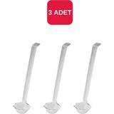 St. Morritz 3 Adet Pc Kepçe Sos Servis Kepçesi Gastronom Şeffaf L250MM No:2 BO715