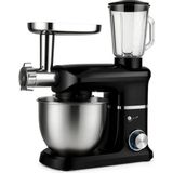 St. Morritz 3000W 6 Litre 3 In 1 Stand Mıxer SM-210 Hamur Yoğurma Kıyma Makinesi Meyve Sıkacağı Bir Arada Çelik - Siyah