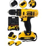 St. Morritz 58V 8AH Şarjlı Matkap Vidalama Metal Dişli Çift Şanzımanlı Çift Akülü Şarjlı Matkap + 24 Parça Set