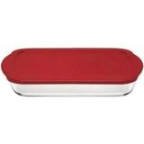 St. Morritz 59006 Plastik Kapaklı Borcam Fırın Kabı 33X19 cm