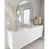 St. Morritz 60 cm Yuvarlak Ayna Dekoratif Ayna, Konsol Aynası, Hol Aynası, Dresuar Aynası