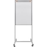 St. Morritz 65X100 cm Laminant Yüzey Sabit Ayaklı Tekerlekli Yazı Tahtası Pano (Flipcartlı) Beyaz