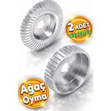 St. Morritz Ahşap Taşlama Törpüleme Diski Oyma Eğe Ahşap Kesici 115 mm Avuç Taşlama Kesme Oval ve Açılı (2 Adet)