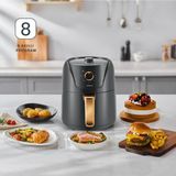 St. Morritz Airfryday 2505H 8 Farklı Programlı, 4,3l Yağsız Fritöz - Gri