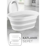 St. Morritz Akordiyon Katlanabilir Çamaşır Sepeti 25 Litre