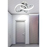 St. Morritz Alen Modern Plafonyer Krom Beyaz Işık Tavana Sıfır Salon Mutfak Hol LED Avize - 0-Siyah