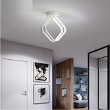 St. Morritz Alice Modern Tasarım Beyaz Renk Salon - Mutfak - Hol Beyaz LED 2 Li Avize - 0-Siyah