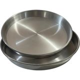 St. Morritz Alüminyum Fırın Tepsisi 2'li Set , 40 - 42 cm , Börek Baklava Tava , Paslanmaz Yanmaz