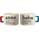 St. Morritz Anne Baba Yazı Açıklama Baskılı Seramik Nescafe & Latte Sevgiliye Özel - 0 - Siyah