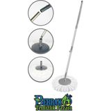 St. Morritz Ayarlanabilen Döner Başlıklı Mop Sap Palet Mikrofiber Püskül Seti