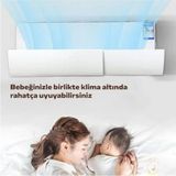 St. Morritz Ayarlanabilir Klima Hava Yönlendirici 180° Döner Deflektör Aparatı-Soğuk ve Sıcak Hava Dağıtıcı - 100 cm