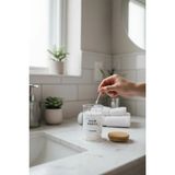 St. Morritz Bambu Kapak Cam Kulak Pamuğu Kavanozu Kutusu 250ML