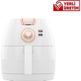 St. Morritz Beyaz Aircook Yağsız Kızartma Sıcak Hava Fritöz - Airfryer SC300 5 Lt 1650 Watt
