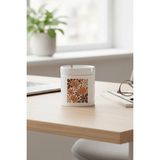 St. Morritz Boho Floral Fall Pumpkin Baskılı Seramik Kapaklı Kokusuz Küllük